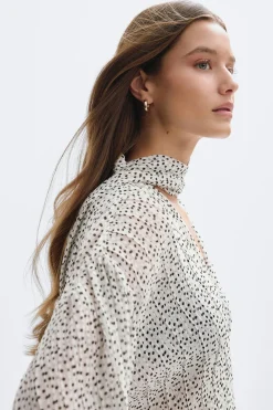 Scarf blouse - Schwarz - Dame - Gina Tricot