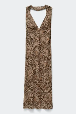 Scarf midaxi dress - Braun - Dame - Gina Tricot