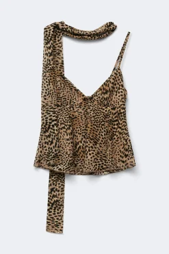 Scarf singlet - Braun - Dame - Gina Tricot