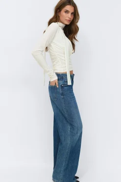 Scarf top - Weiß - Dame - Gina Tricot