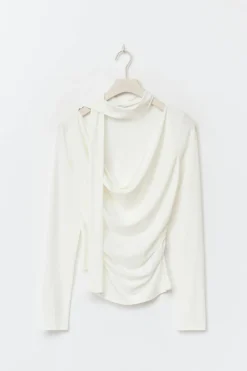 Scarf top - Weiß - Dame - Gina Tricot