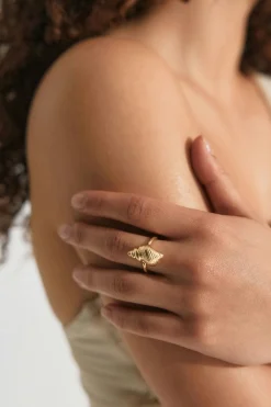 Schell ring - Gold - Dame - Gina Tricot