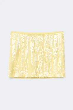14+ sequin skirt - Gelb - Gina Tricot