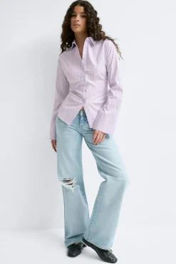 Shaped blouse - Lila - Dame - Gina Tricot