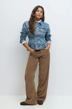 Shaped denim jacket - Blau - Dame - Gina Tricot