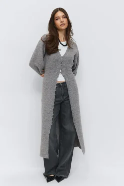 Shaped knitted dress - Grau - Dame - Gina Tricot