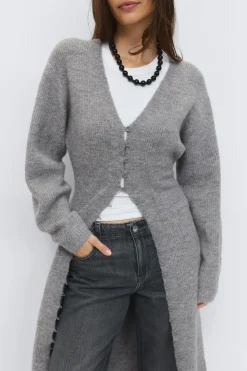 Shaped knitted dress - Grau - Dame - Gina Tricot