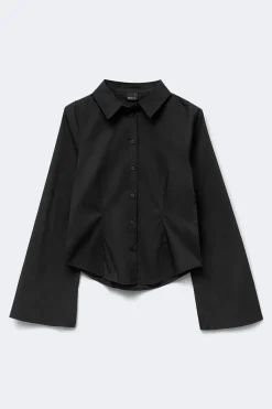 Shaped shirt - Schwarz - Dame - Gina Tricot