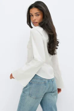 Shaped shirt - Weiß - Dame - Gina Tricot