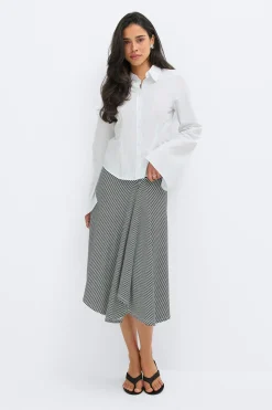 Shaped shirt - Weiß - Dame - Gina Tricot