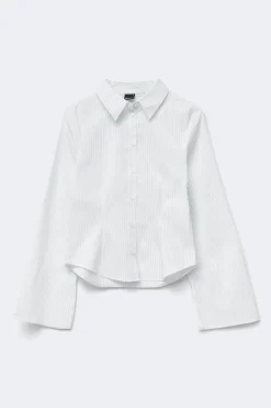 Shaped shirt - Weiß - Dame - Gina Tricot