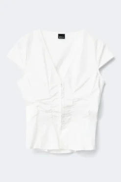 Shaped shirt - Weiß - Dame - Gina Tricot