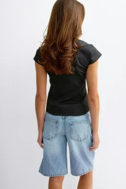 Shaped utility top - Schwarz - Dame - Gina Tricot