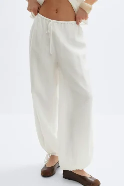 Sheer balloon trousers - Weiß - Dame - Gina Tricot
