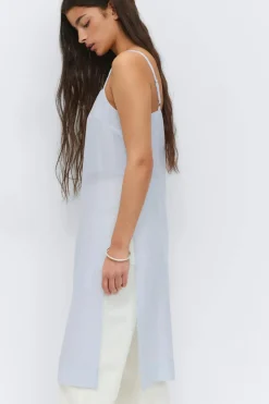 Sheer dress - Blau - Dame - Gina Tricot