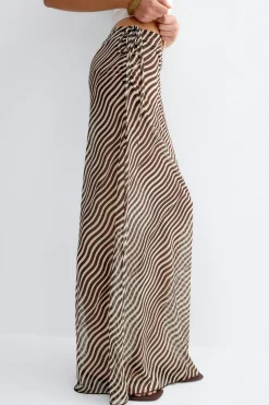 Sheer maxi skirt - Weiß - Dame - Gina Tricot