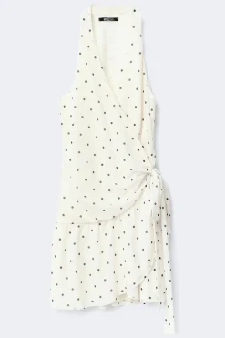 Sheer wrap dress - Schwarz - Dame - Gina Tricot