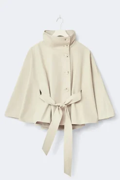 Short cape trench jacket - Beige - Dame - Gina Tricot