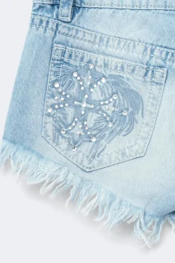 14+ slay low denim shorts - Blau - Gina Tricot