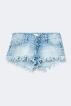 14+ slay low denim shorts - Blau - Gina Tricot