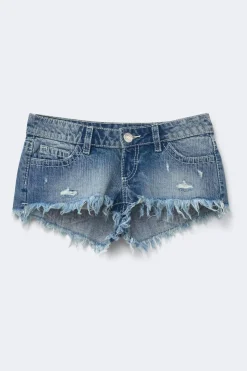 14+ slay low denim shorts - Blau - Gina Tricot
