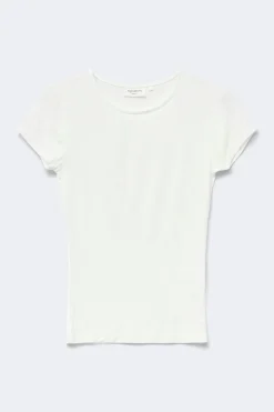 Slim fit top - Weiß - Dame - Gina Tricot