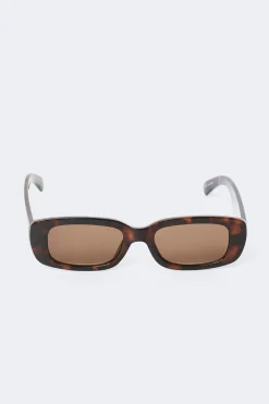 Slim rectangular sunglasses - Braun - Dame - Gina Tricot