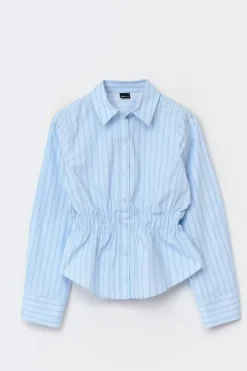 Smock blouse - Blau - Dame - Gina Tricot