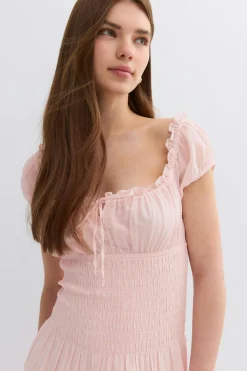 Smock dress - Rosa - Dame - Gina Tricot