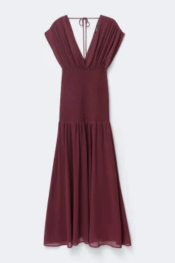 Smock maxi dress - Braun - Dame - Gina Tricot