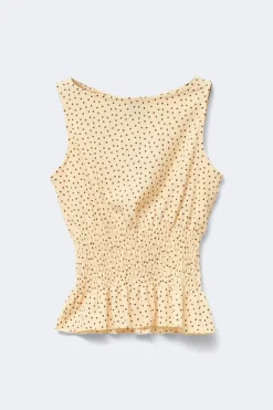 Smock top - Gelb - Dame - Gina Tricot