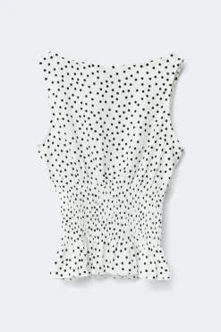 Smock top - Schwarz - Dame - Gina Tricot
