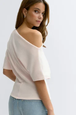 Soft asymmetric top - Rosa - Dame - Gina Tricot