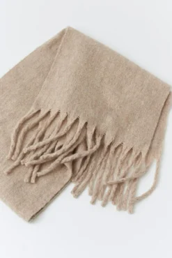 Soft chunky scarf - Beige - Dame - Gina Tricot
