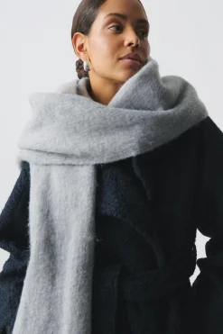 Soft chunky scarf - Grau - Dame - Gina Tricot