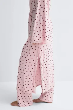 Soft lace loungewear robe - Rosa - Dame - Gina Tricot