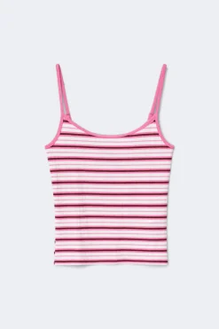 Soft loungewear singlet - Weiß - Dame - Gina Tricot
