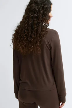 Soft pyjamas shirt - Lila - Dame - Gina Tricot