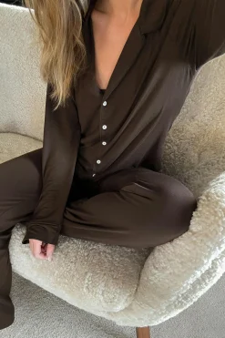 Soft pyjamas shirt - Lila - Dame - Gina Tricot