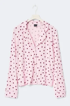 Soft pyjamas shirt - Rosa - Dame - Gina Tricot