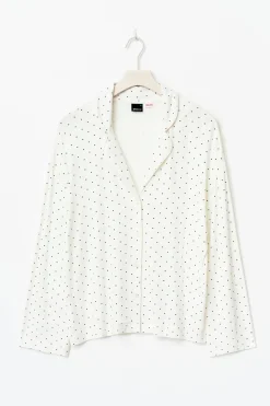 Soft pyjamas shirt - Weiß - Dame - Gina Tricot