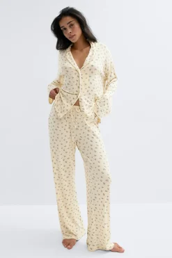 Soft pyjamas trousers - Gelb - Dame - Gina Tricot