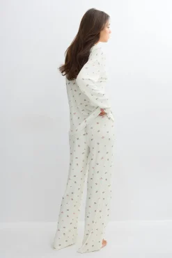Soft pyjamas trousers - Weiß - Dame - Gina Tricot