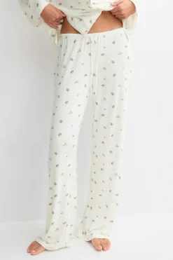 Soft pyjamas trousers - Weiß - Dame - Gina Tricot