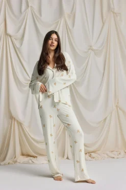 Soft pyjamas trousers - Weiß - Dame - Gina Tricot