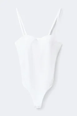 Soft sculpt balconette body - Weiß - Dame - Gina Tricot