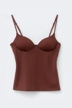 Soft shaping wow singlet - Braun - Dame - Gina Tricot