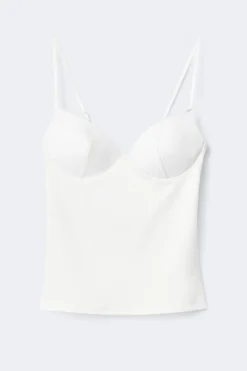 Soft shaping wow singlet - Weiß - Dame - Gina Tricot
