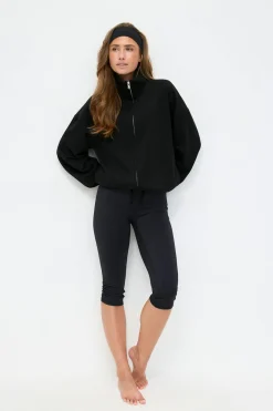 Soft sport zip sweater - Schwarz - Dame - Gina Tricot