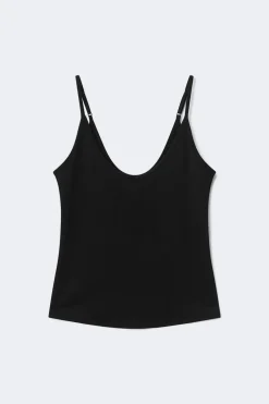 Soft strap yoga singlet - Schwarz - Dame - Gina Tricot